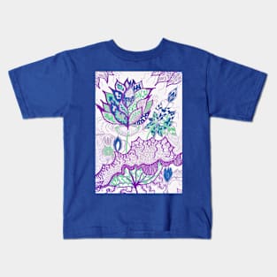 Lotus Floral Soft Tones Kids T-Shirt